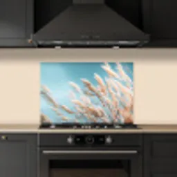 Siergras - Wind - Lichtbruin keuken achterwand spatscherm klein -sfeer1