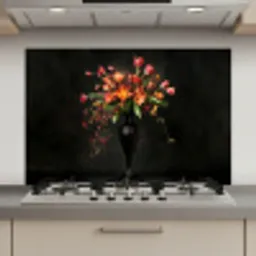 Sierlijk - Boeket - Vaas keuken achterwand spatscherm klein -3d_website