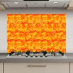 Verf - Oranje - Geel keuken achterwand spatscherm klein 900 -3d_website
