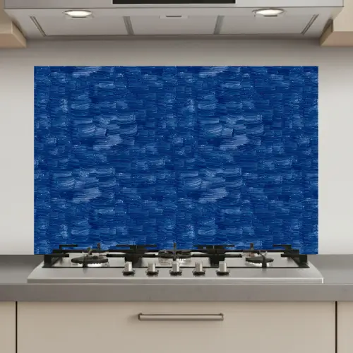 Verf - Strepen - Blauw keuken achterwand spatscherm klein 900 -3d_website