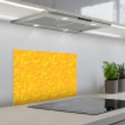 Verf - Texturen - Kwasten - geel keuken achterwand spatscherm klein 900 -3d_schuin