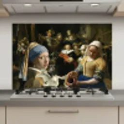 Schilderij - Oude Meesters - Zwaan keuken achterwand spatscherm klein -3d_website