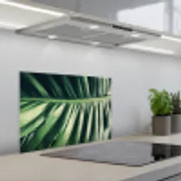 Palmblad - Tropisch - Natuur - Jungle keuken achterwand spatscherm klein -3d_schuin