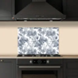 Palmbomen - Jungle - Abstract - Blauw keuken achterwand spatscherm klein 900 -sfeer1