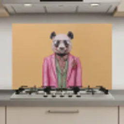 Panda - Pak - Zonnebril - Blauw keuken achterwand spatscherm klein -3d_website