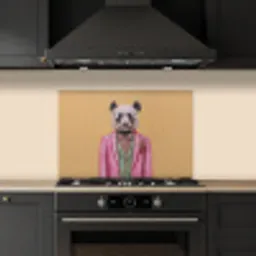 Panda - Pak - Zonnebril - Blauw keuken achterwand spatscherm klein -sfeer1
