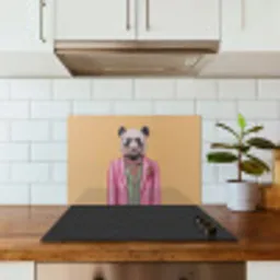 Panda - Pak - Zonnebril - Blauw keuken achterwand spatscherm klein -sfeer2
