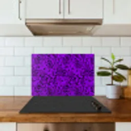 Panterprint - Paars - Patroon keuken achterwand spatscherm klein 900 -sfeer2