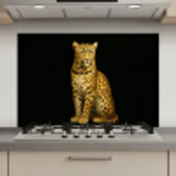 Panter - Realistisch - Bruin keuken achterwand spatscherm klein -3d_website