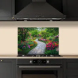 Park - Bloemen - Tuin keuken achterwand spatscherm klein -sfeer1