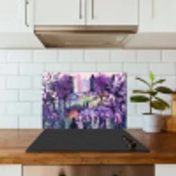 Park - Bomen - Bloemen - Gebouwen keuken achterwand spatscherm klein -sfeer2