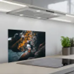 Papegaai - Vogel - Rots - Wit keuken achterwand spatscherm klein -3d_schuin