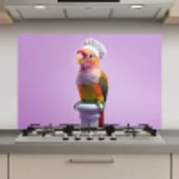 Papegaai - Koksmuts - Pilaar - Vogel keuken achterwand spatscherm klein -3d_website