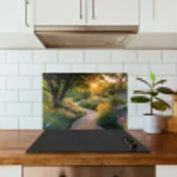 Pad - Bloemen - Park keuken achterwand spatscherm klein -sfeer2
