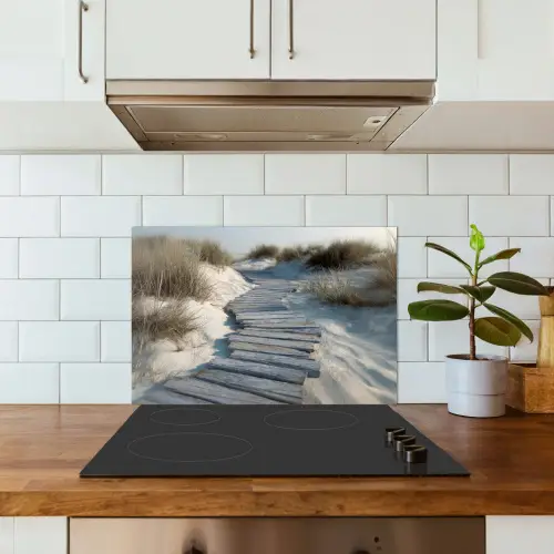 Pad - Planken - Duinen - Gras keuken achterwand spatscherm klein -sfeer2