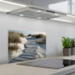 Pad - Planken - Duinen - Gras keuken achterwand spatscherm klein -3d_schuin