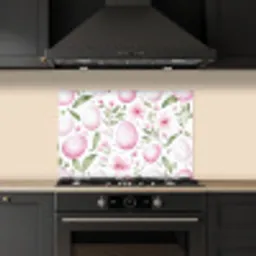 Patroon - Eieren - Roze - Pasen keuken achterwand spatscherm klein -sfeer1