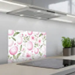 Patroon - Eieren - Roze - Pasen keuken achterwand spatscherm klein -3d_schuin
