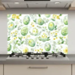 Patroon - Groen - Eieren keuken achterwand spatscherm klein -3d_website