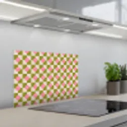 Patroon - Smileys - Blokken keuken achterwand spatscherm klein 900 -3d_schuin