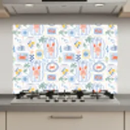 Zee - Sfeer -  Krab - Blauw keuken achterwand spatscherm klein 900 -3d_website