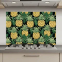 Patroon - Tropisch - Ananas - Illustratie keuken achterwand spatscherm klein 900 -3d_website