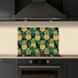 Patroon - Tropisch - Ananas - Illustratie keuken achterwand spatscherm klein 900 -sfeer1