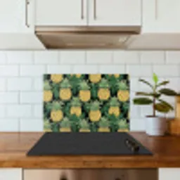 Patroon - Tropisch - Ananas - Illustratie keuken achterwand spatscherm klein 900 -sfeer2