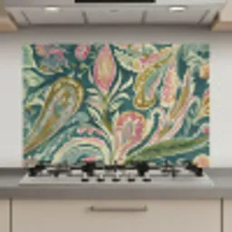 Patroon - Kleurrijk - Sierlijk - Groen keuken achterwand spatscherm klein -3d_website