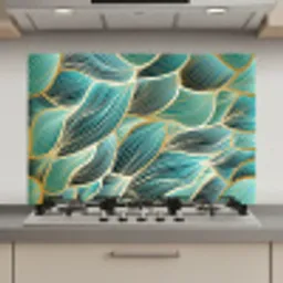 Patronen - Goud - Abstract - Golf keuken achterwand spatscherm klein -3d_website