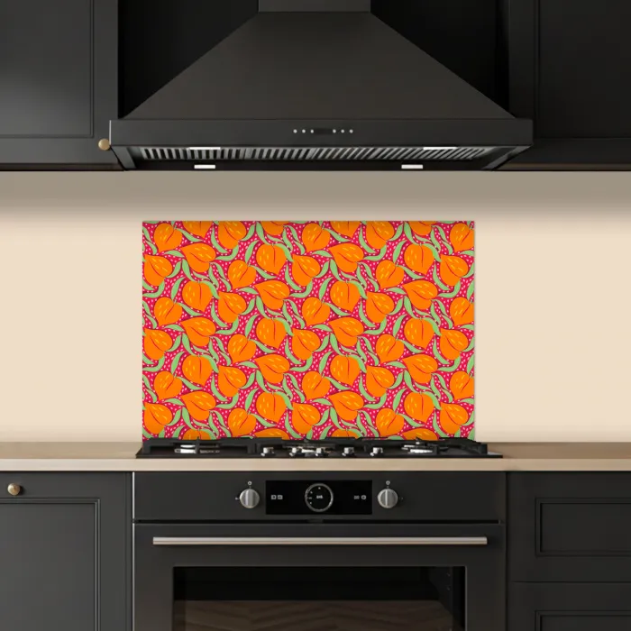 Perziken - Oranje - Zomers keuken achterwand spatscherm klein 900 -sfeer1