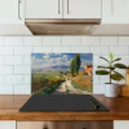 Mensen - Wandelen - Zandpad - Velden keuken achterwand spatscherm klein -sfeer2