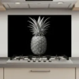 Ananas - Gedetailleerd - Bladeren keuken achterwand spatscherm klein -3d_website