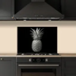 Ananas - Gedetailleerd - Bladeren keuken achterwand spatscherm klein -sfeer1