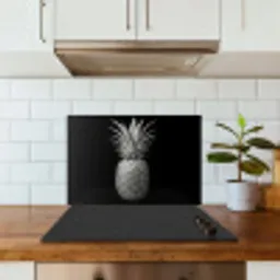 Ananas - Gedetailleerd - Bladeren keuken achterwand spatscherm klein -sfeer2