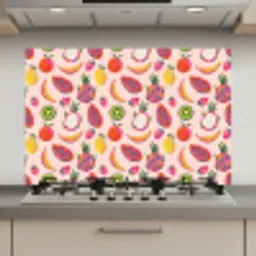 Roze - Kleuren - Fruit - Patroon keuken achterwand spatscherm klein 900 -3d_website
