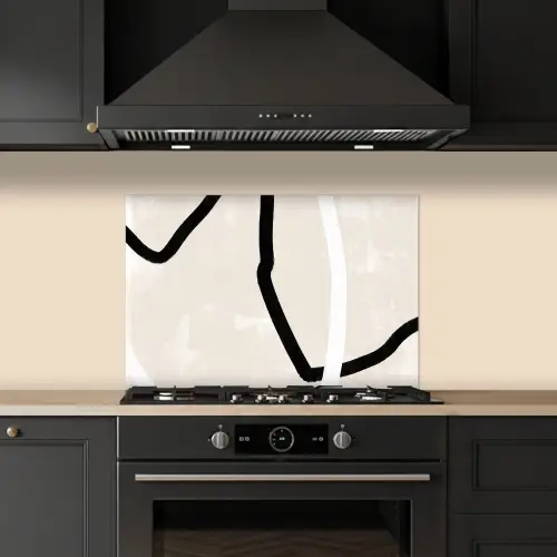 Roze - Minimalisme - Design keuken achterwand spatscherm klein -sfeer1