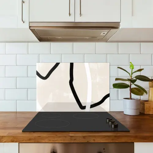 Roze - Minimalisme - Design keuken achterwand spatscherm klein -sfeer2