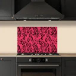 Roze - Slang - Motief keuken achterwand spatscherm klein 900 -sfeer1