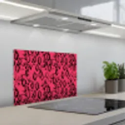 Roze - Slang - Motief keuken achterwand spatscherm klein 900 -3d_schuin