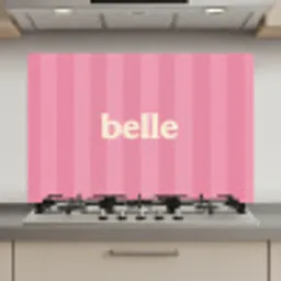 Roze - Gestreept - Belle keuken achterwand spatscherm klein -3d_website