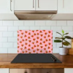 Roze - Watermeloen - Geel - Stippen keuken achterwand spatscherm klein 900 -sfeer2