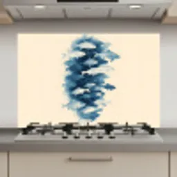 Vissen - Minimalistisch - Blauw keuken achterwand spatscherm klein -3d_website
