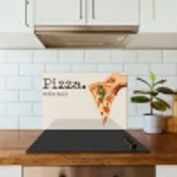 Pizza - Kaas - Pepperoni keuken achterwand spatscherm klein -sfeer2