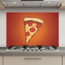 Pizza - Kaas - Rood - Pepperoni keuken achterwand spatscherm klein -3d_website