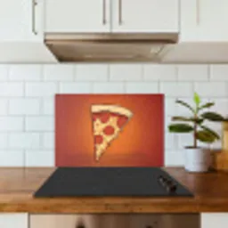 Pizza - Kaas - Rood - Pepperoni keuken achterwand spatscherm klein -sfeer2
