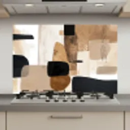 Vlakken - Abstract - Zwart - Strepen keuken achterwand spatscherm klein -3d_website
