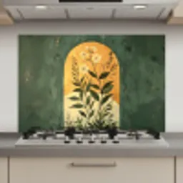 Plant - Bloemen - Wit keuken achterwand spatscherm klein -3d_website