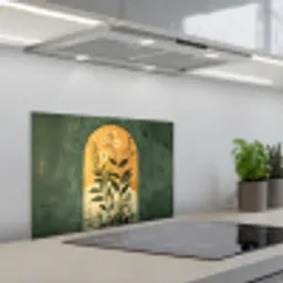 Plant - Bloemen - Wit keuken achterwand spatscherm klein -3d_schuin