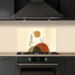 Planten - Abstract - Vormen keuken achterwand spatscherm klein -sfeer1